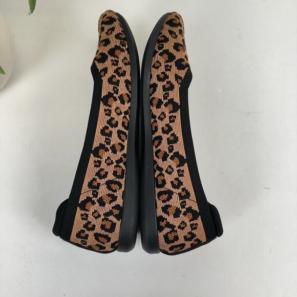 Clarks Cloudsteppers 9M Carly Wish Ballet Flats Brown Leopard Print Comfort Shoe - Picture 6 of 9